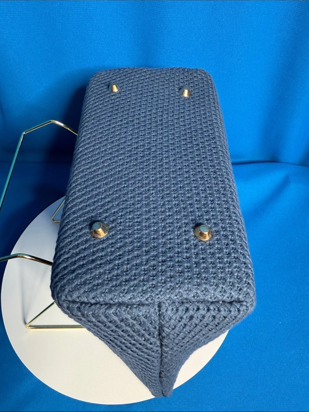 NEW / NWT MARTHA STEWART CROCHET TYPE LARGE COSMETIC CASE / MAKEUP / MAKE-UP BAG